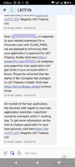 L&T Finance, Unauthorized loan SMS 1.1.jpg