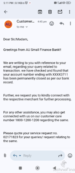 AU BANK CUSTOMER SUPPORT REPLY.webp