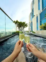 Rooftop Jacuzzi of Imperial Suite of Sofitel Bangkok Rooftop Jacuzzi of Imperial Suite of Sofitel Bangkok